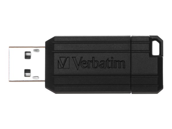 Verbatim PinStripe - Memoria USB da 64 GB - Nero - 64 GB - USB tipo A - 2.0 - 10 MB/s - Lamina di sc