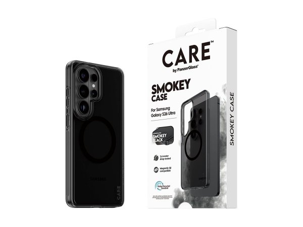PanzerGlass PG CARE Samsung S26 Ultra Smoke black Qi