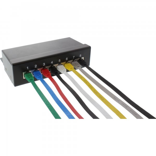InLine Cavo patch Lan Slim - U/UTP - Cat.6 - bianco - 1m