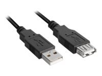 Sharkoon Kabel Usb 2.0 Verlängerung schwarz - Cavo - Digitale/dati