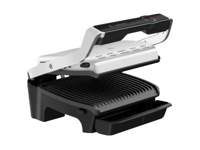 TEFAL OptiGrill Elite GC750D - Nero - Acciaio inox - Quadrato - Touch - 300 x 200 mm - Termoplastica