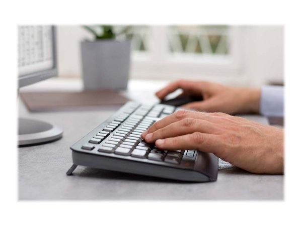 Cherry Gentix Desktop - Full-size (100%) - Wireless - RF Wireless - AZERTY - Nero - Mouse incluso