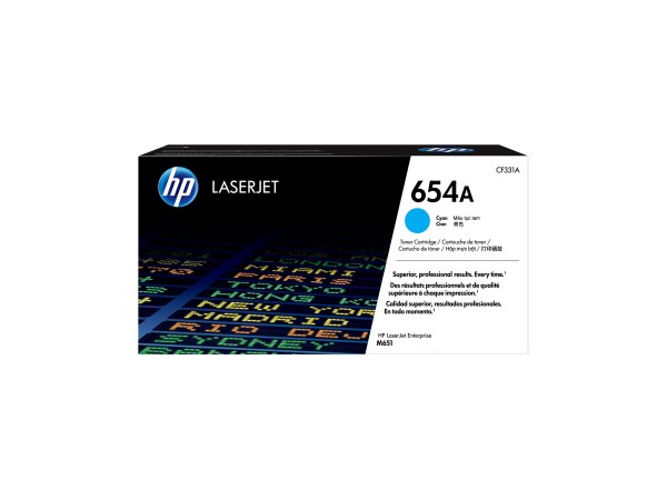 HP CF331A Toner Cyan 654A - Originale - Unità toner
