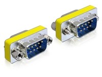 Delock D-sub 9 M/M - DB9 - DB9 - Argento