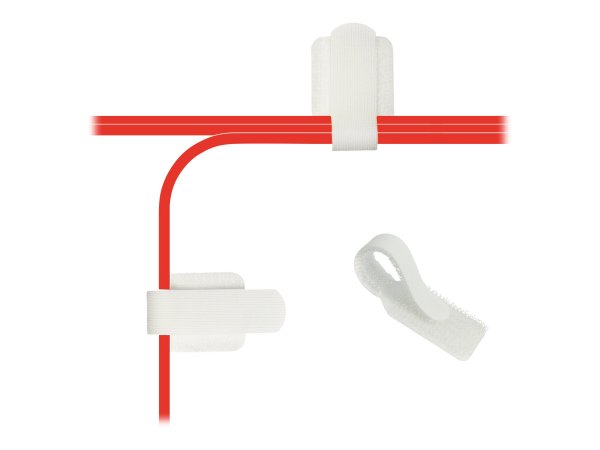 Label-the-cable LTC Kletthalter Pro Wall 50er Set selbstklebend weiß