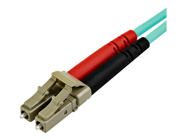 StarTech.com OM4 LC to Multimode Duplex Fiber Optic Patch Cable - Patch-Kabel - Cavo - Rete