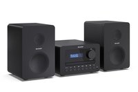 Sharp TOKYO DAB+ HI-FI Micro System - Microsistema audio per la casa - Nero - 40 W - 2-vie - Wireles