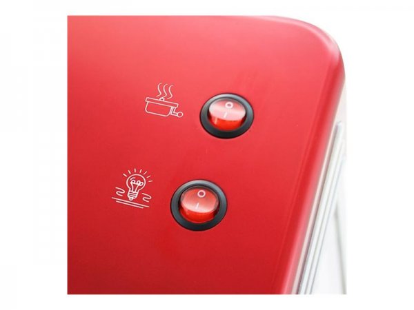 Emerio POM-120650 - Rosso - Argento - 50 g - 360 W - 475 x 275 x 315 mm