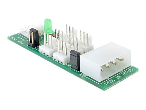 Delock Distribution Board 6x fan 5V/12V - PC - 3.5 Molex or 4-pin FDD - 5/12V