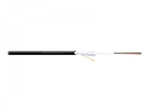 DIGITUS Verlegekabel Innen/Aussen A/I-DQ ZN BH 50/125µ OM4 4 Fasern BauPVO... - Cavo di installazion