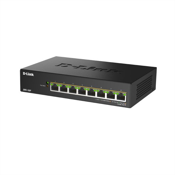 D-Link 2.5G Multi-Gigabit PoE++ Unmanaged Switch - Interruttore - 0,1 Gbps