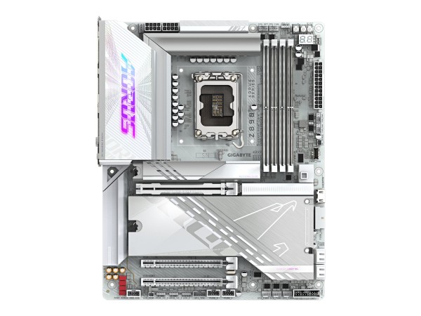 Gigabyte Z890 AORUS PRO ICE Mainboard - Unterstützt Intel Core Ultra (Serie 2) CPUs, 16+1+2 Phasen V