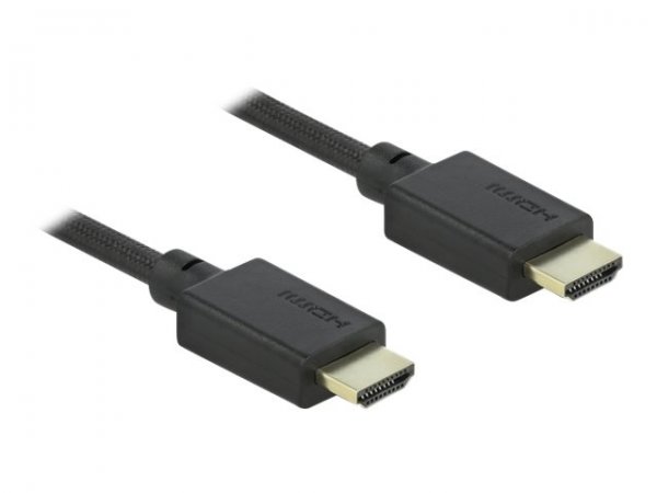 Delock Cavo HDMI ad altissima velocità 48 Gbps 8Kbps 8K 60 Hz da 2,5 m - 2,5 m - HDMI tipo A (Standa