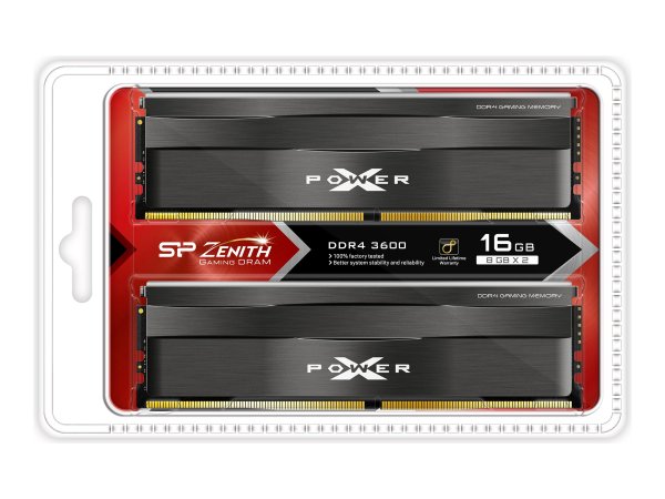 Silicon Power XPOWER Zenith - 16 GB - 2 x 8 GB - DDR4 - 3600 MHz - 288-pin DIMM