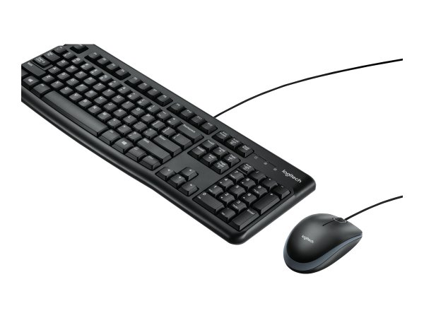 Logitech MK120 - Cablato - USB - AZERTY - Nero - Mouse incluso
