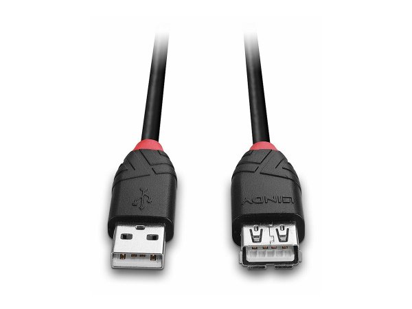 Lindy 42817 - 5 m - USB A - USB A - USB 2.0 - 0,48 Gbit/s - Nero
