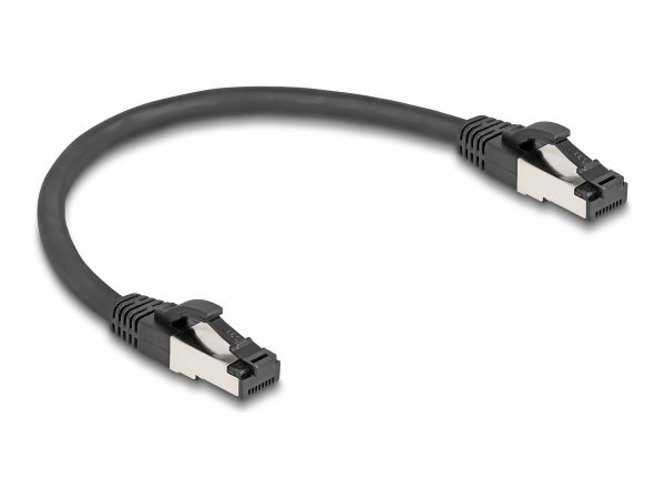Delock RJ45 Netzwerkkabel Cat.8.1 S/FTP 40Gbps schwarz - Cavo - Rete