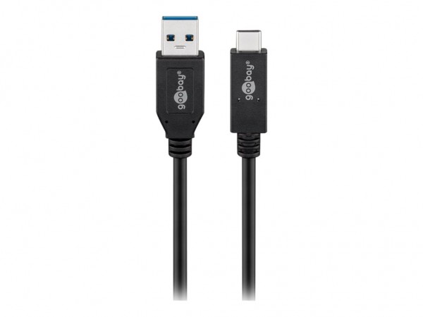 Goobay USB 3.1 Gen 2 A/USB C Kabel schwarz 1 St. - Cavo - Digitale/dati