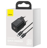 Baseus TZCCSUP-L01 Ladegerät fuer Mobilgeräte Smartphone Schwarz AC - USB Schnellladung