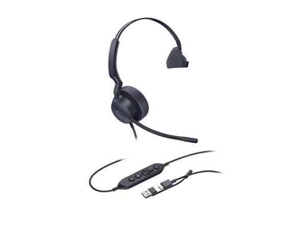 Yealink Headset UH44 Mono Teams USB-C/A - Cuffia - 20 KHz