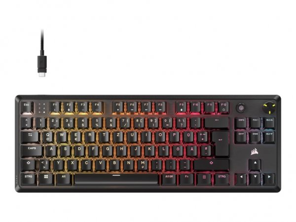Corsair K70 Core TKL RGB - Tastatur - - hintergrundbeleuchtet - USB - QWERTZ - Deutsch - Tastiera -