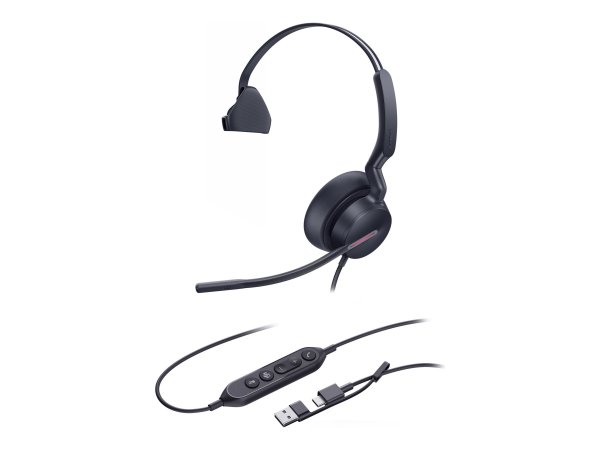 Yealink Headset UH46 Mono USB-C/A - Cuffia - Mono