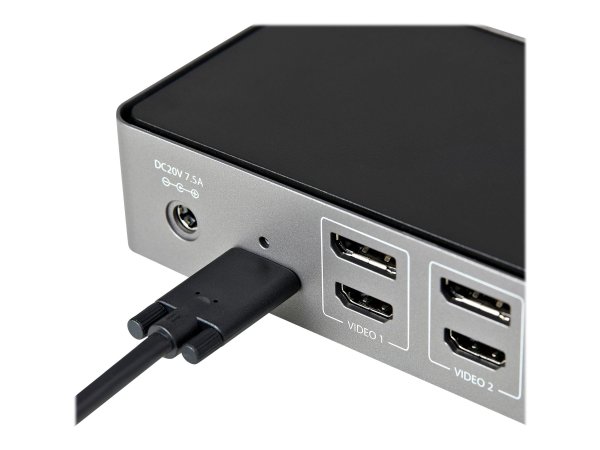 StarTech.com USB-C e USB-A Dock - Docking station universale triplo monitor DisplayPort e HDMI 4K 60