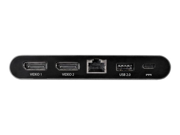 StarTech.com Docking Station USB-C per Portatili Windows - 2 x 4K DP - 100W PD 3.0 - Cablato - USB 3