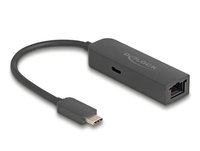 Delock USB-C Adapter zu 2.5 Gigabit LAN mit Power 100 Watt - Adattatore - Digitale/dati
