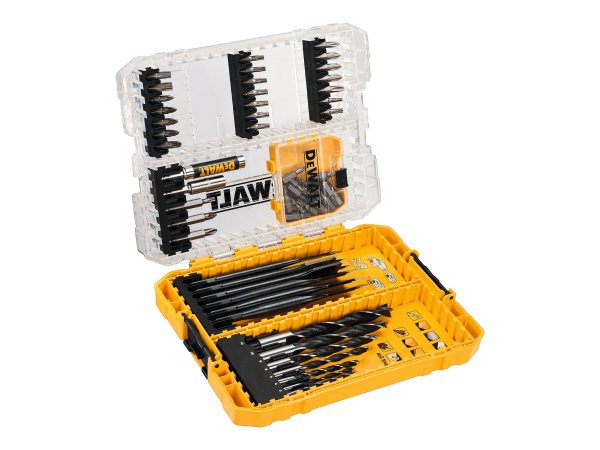 DEWALT DT70758-QZ - Trapano - Set di punte per trapano - Legno - 6,4 mm - 57 pz - Brad Point Wood Dr