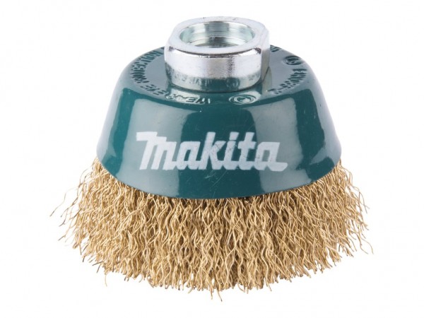 Makita D-39746 - Spazzola a forma di tazza - 6 cm - 12500 Giri/min - Ottone - 1 pz