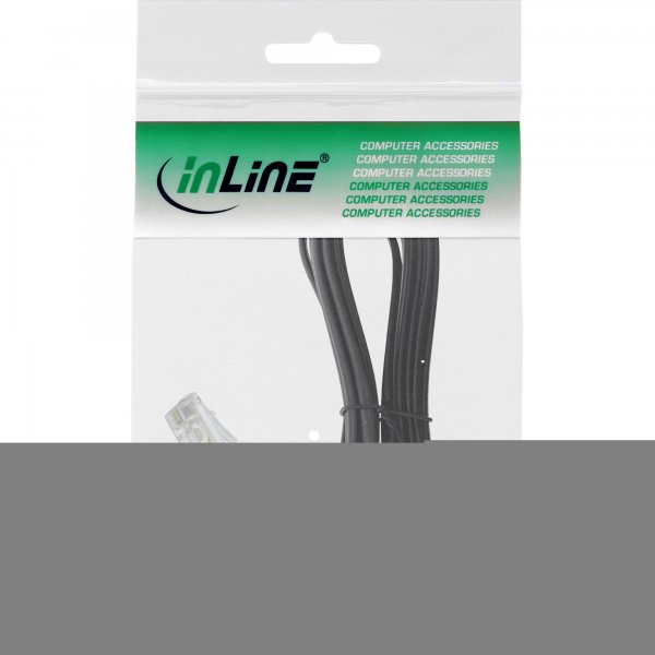InLine Cavo Modulare telefonico - RJ45 8P/4C maschio a RJ11 6P/4C maschio - 6m