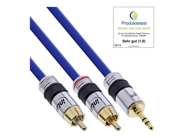 InLine Cavo Audio Jack 3,5mm maschio a 2x RCA maschio - 7m - PREMIUM