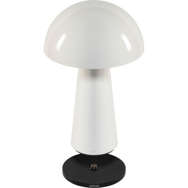 Century LED Tischlampe COCO weiß 5W 2700K Lumen Dimm. IP44