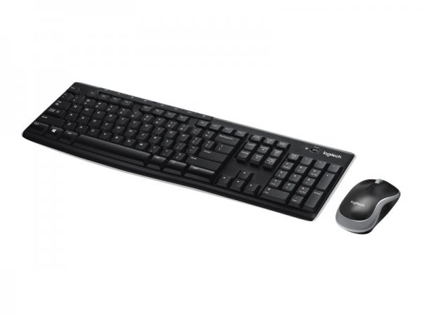 Logitech MK270 - Full-size (100%) - Wireless - RF Wireless - QWERTY - Nero - Mouse incluso