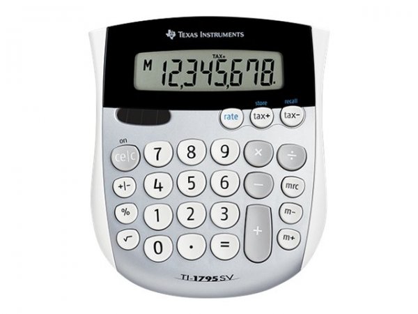 TI TI-1795 SV - Desktop - Calcolatrice di base - 8 cifre - Display inclinabile - Batteria/Solare - N