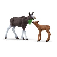 Schleich Wild Life Elchkuh mit Kalb