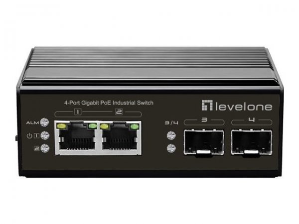 LevelOne IGP-0432 - Non gestito - Gigabit Ethernet (10/100/1000) - Supporto Power over Ethernet (PoE