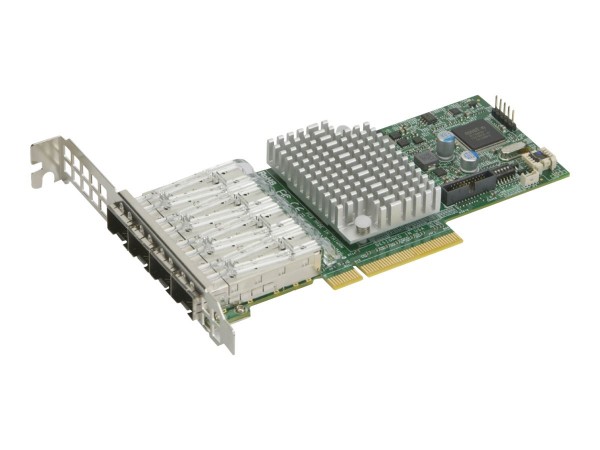 Supermicro AOC-STG-I4S - Interno - Cablato - PCI Express - Ethernet - 8000 Mbit/s - Argento