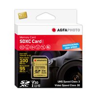 AgfaPhoto 10607 - 128 GB - SDXC - Classe 10 - UHS-I - 100 MB/s - 95 MB/s
