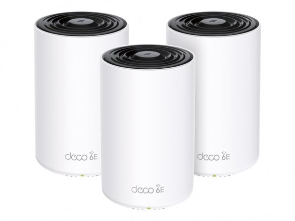 TP-LINK Deco XE75 Pro (3-pack) - Bianco - Interno - Sistema Mesh - 670 m² - FCC: <30 dBm (2.4 GHz) -