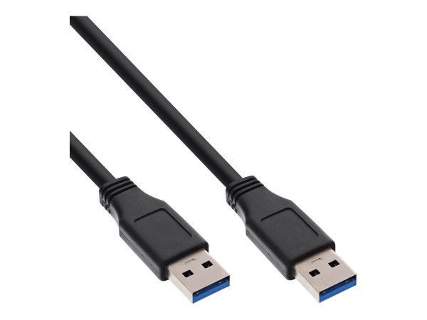 InLine Cavo USB 3.2 Gen.1 A maschio / A maschio - nero - 0,3m