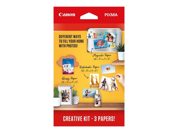 Canon Il kit di per la tua creatività - 3 tipi di carta - Lucida - Ad inchiostro - 60 fogli - PIXMA