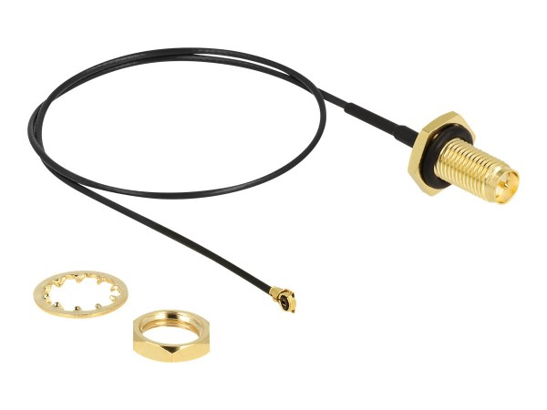 Delock Cavo Antenna RP-SMA femmina passante a I-PEX Inc. - MHF® I maschio 1.13 35 cm lunghezza filet