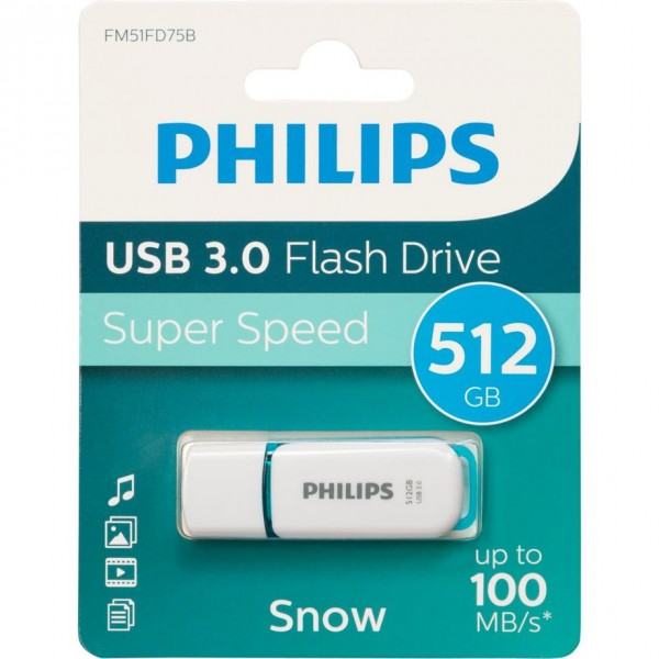Philips Fm51Fd75B Snow Edition 3.0 - Usb-Flash-Laufwerk - - USB3.0 - USB-Stick - 512 GB