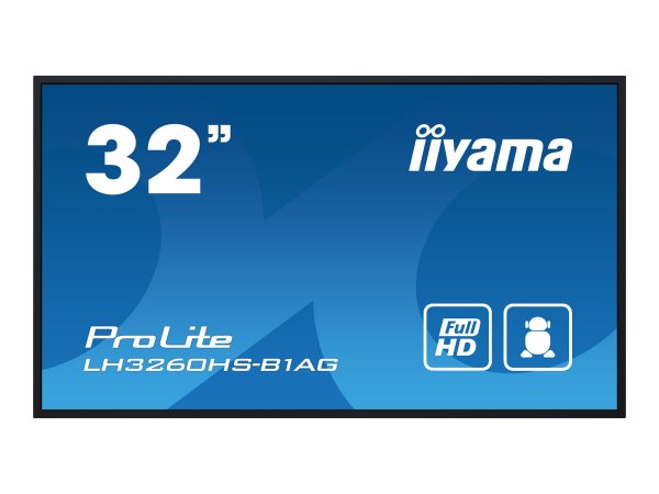 Iiyama LH3260HS-B1AG - Pannello A digitale - 80 cm (31.5") - LED - 1920 x 1080 Pixel - Wi-Fi - 24/7