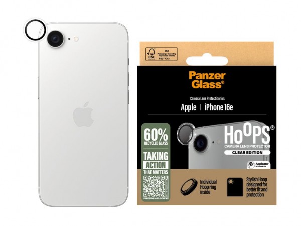 PanzerGlass Hoops Transparent Lens Protector iPhone 16e