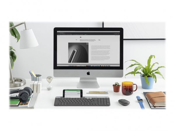 Logitech Slim Multi-Device K580 - Tastatur - Tastiera - Ottico