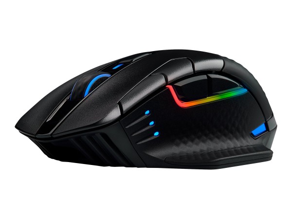 Corsair DARK CORE RGB PRO - Mano destra - Ottico - RF Wireless + Bluetooth + USB Type-A - 18000 DPI