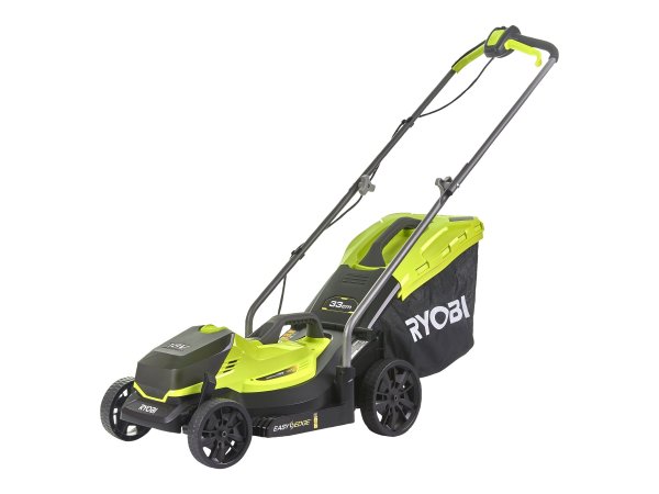 Ryobi RLM18X33B40 - Tagliaerba a spinta - 120 m² - 33 cm - 2,5 cm - 6,5 cm - 35 L